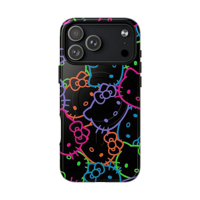 Funda para iPhone con estampado de Hello Kitty neón imagen 16