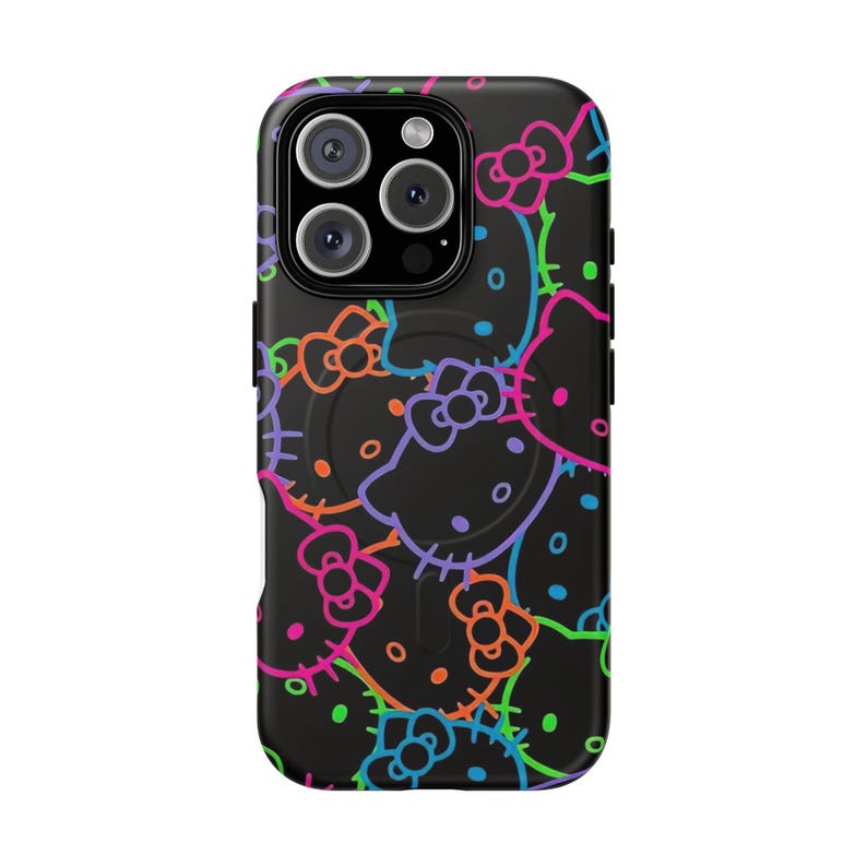 Funda para iPhone con estampado de Hello Kitty neón imagen 12