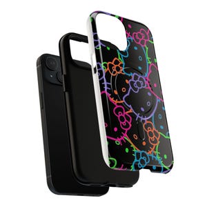 Funda para iPhone con estampado de Hello Kitty neón imagen 2