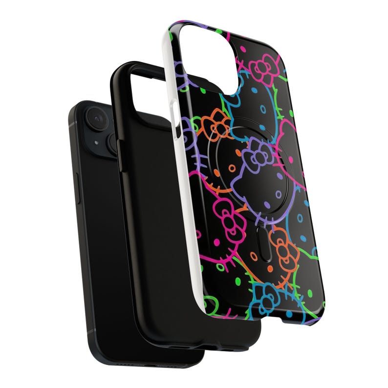 Funda para iPhone con estampado de Hello Kitty neón imagen 2