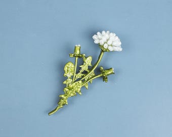 Birth Month Flower Brooch, Personalized Floral Pin, Lily of the Valley, Tulip, Mother's Day Gifts, Wedding Gift