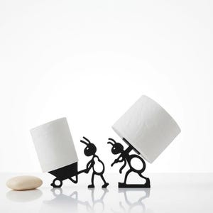 Ant Toilet Paper Holder - Creative Metal Bug TP Dispenser, Fun Bathroom Decor, Novelty Desk Organizer, Unique Housewarming Gift Idea