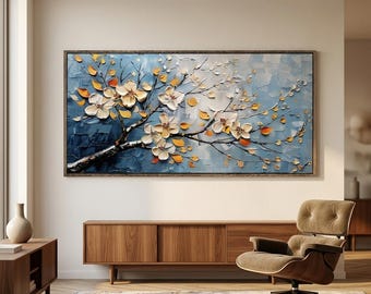 Golden Impasto Wall Art #HHH028