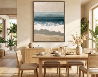 Abstract Horizon Shoreline Painting #HJV019