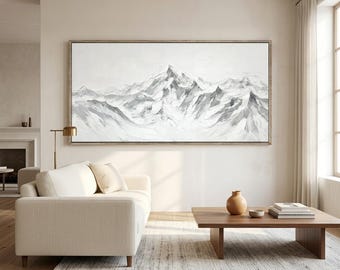 Handmade Snow Mountain Peak Art #FJH024