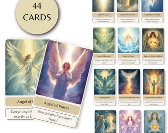 Guardian Angels Oracle Deck Digital Download – Spiritual Healing Oracle – Christian Inspired Angel Messages