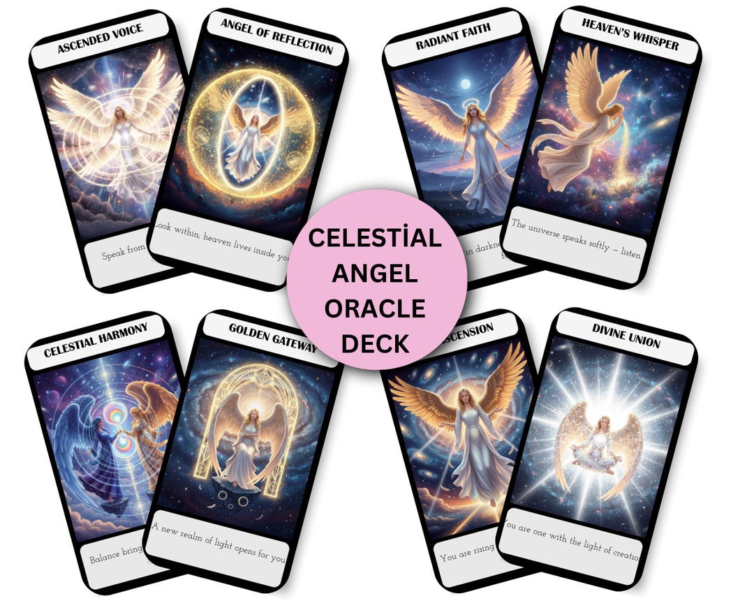 Celestial Angel Oracle Cards: Printable Deck (digital Download) - Etsy