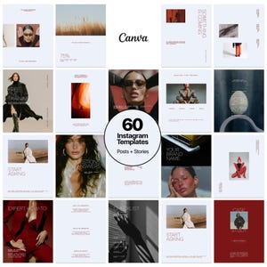 Instagram Templates Canva Social Media Manager | Fashion Editorial Content Creator UGC | Aesthetic Expert Personal Brand Kit
