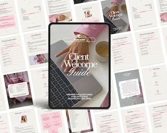 Onboardingsjabloon socialmedia-client Canva | SMM-welkomstpakket | Gids voor klantwelkomst