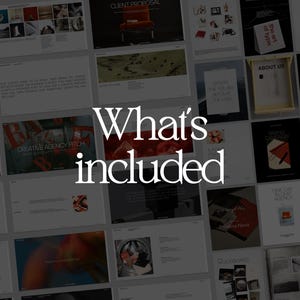 Four-in-one creative agency template bundle with pitch deck, client proposal, 30 Instagram posts and 30 Instagram stories.