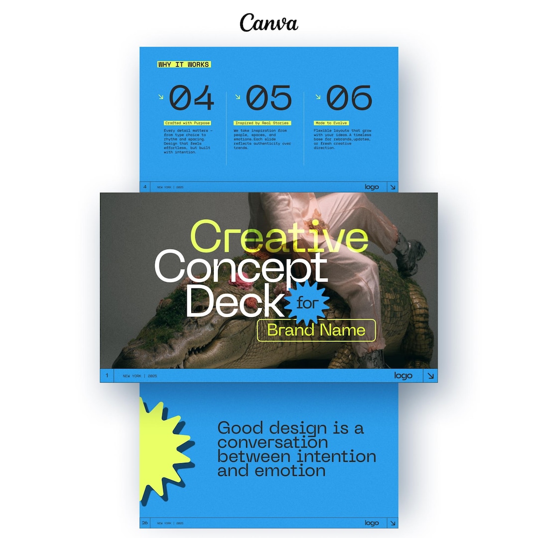 Creative Campaign Pitch Deck Canva | Fashion Brand Presentation for ...