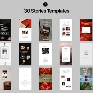 Modern agency Instagram Story designs for services, creative insights, case studies, announcements, brand strategy and interactive content.