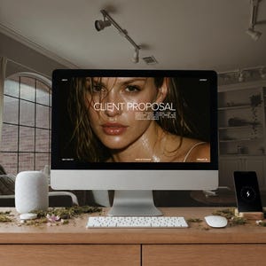 Business proposal Canva — slide structure overview showing all 17 sections