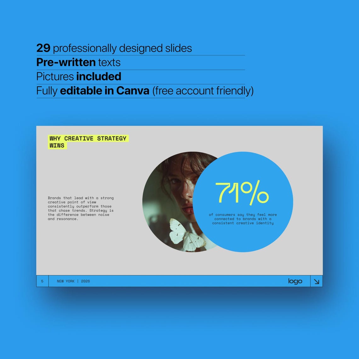 Creative Pitch Deck Canva Template | Agency and Freelancer Presentation ...