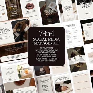 Social-Media-Manager-Canva-Bundle | SMM-Business-Kit, Website-Instagram-Vorlagen, Preise & Kunden-Onboarding