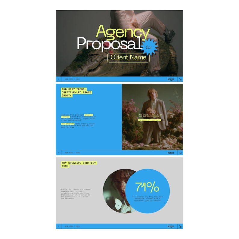 Creative Pitch Deck Canva Template | Agency and Freelancer Presentation ...