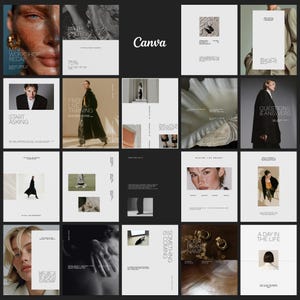 60 modelli Instagram per creatori di contenuti / Pacchetto post e storie Canva / UGC Coach Social Media Manager / Editoriale minimale