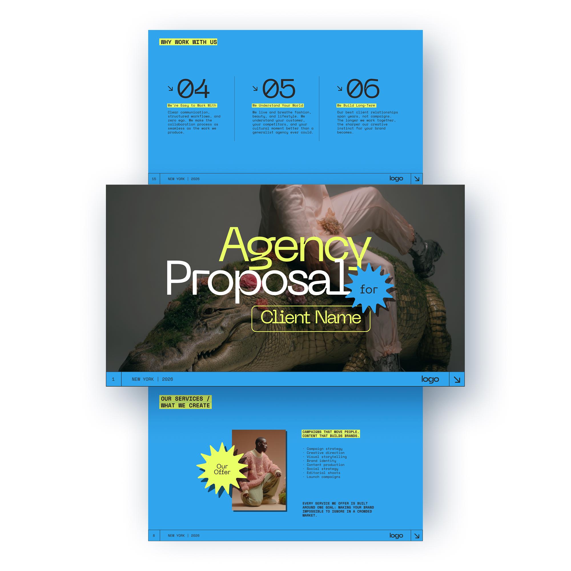 Creative Pitch Deck Canva Template | Agency and Freelancer Presentation ...