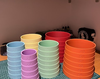 Halsbandmeettoren, diameter 21 tot 62 cm. Voor het meten van hondenhalsbanden, halsbanden en hangers. Voor het meten van biothane producten.