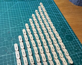 Flexibele kettingliniaal / scharnierend meetlint van 10 cm tot 30 cm. Accessoires voor gevechts- en RPG-spellen.