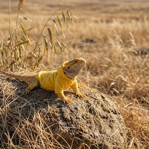 Ödlahuvtröja, varma ödlekläder, handgjorda reptilkläder, geckotröja, reptiltransformationsdräkt för husdjur för utflykter