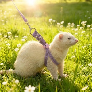 Guinzagli anti-smarrimento multicolori per furetti, marmotte e procioni, guinzagli regolabili per piccoli animali domestici
