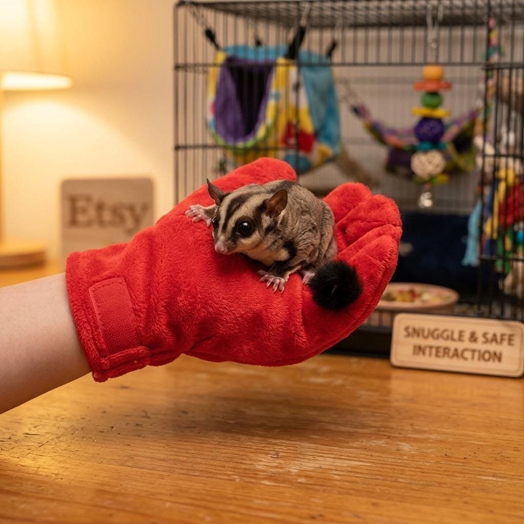 Bite-proof gloves, sugar glider gloves, squirrel gloves, flying squirrel gloves, pet grooming supplies