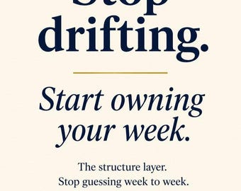 Weekly Planner Printable | Discipline & Focus Pack | Instant Download PDF | Weekly Structure for Overwhelmed Women