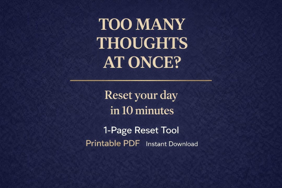 Safe Code Reset Sheet.pdf Prioritisation Reset Sheet Printable PDF | Reduce Mental Overload ...