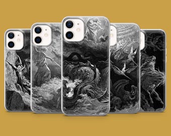 Gustave Dor Phone Case Dore Gothic Art Cover for iPhone 17, 17Pro, 16, 15, 14, 13, 12, Samsung S26, S25, S24, S23, A16 Pixel 10A, 10Pro, 9A