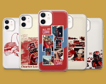 Charles Leclerc Phone Case F1 Formula Racing Cover for iPhone 17, 17Pro, 16, 15, 14, 13, 12, Samsung S26, S25, S24, S23, A16 Pixel 10A, 9A