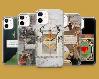 Fireheart Phone Case Bookish Throne of Glass Cover for iPhone 17, 17Pro, 16, 15, 14, 13, 12, Samsung S26, S25, S24, S23, A16 Pixel 10A, 9A