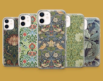 William Morris Phone Case Classical Art Print Cover for iPhone 17, 17Pro, 16, 15, 14, 13, 12, Samsung S26, S25, S24, S23, A16 Pixel 10A, 9A