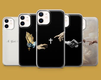 In Gods Hands Phone Case God Prayer Cover for iPhone 17, 17Pro, 16, 15, 14, 13, 12, Samsung S26, S25, S24, S23, A16 Pixel 10A, 10Pro, 9A