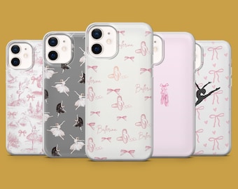 Ballerina Phone Case Ballet Dancer Cover for iPhone 17, 17Pro, 16, 15, 14, 13, 12, Samsung S26, S25, S24, S23, A16 Pixel 10A, 10Pro, 9A
