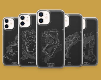 Formula Track Phone Case Racing F1 Competition Cover for iPhone 17, 17Pro, 16, 15, 14, 13, 12, Samsung S26, S25, S24, S23, A16 Pixel 10A, 9A