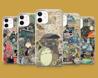 Studio Ghibli Handytasche Totoro Chihiros Reise ins Zauberland Für iPhone 17, 17Pro, 16, 15, 14, 13, 12, Samsung S26, S25, S24, S23, A16 Pixel 10A, 9A