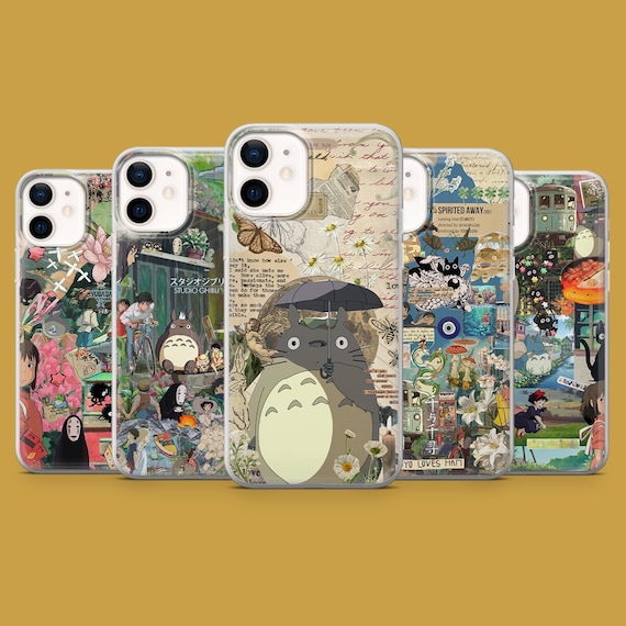 Studio Ghibli Phone Case Totoro Spirited Away Cover for iPhone 17, 17Pro,  16, 15, 14, 13, 12, Samsung S26, S25, S24, S23, A16 Pixel 10A, 9A