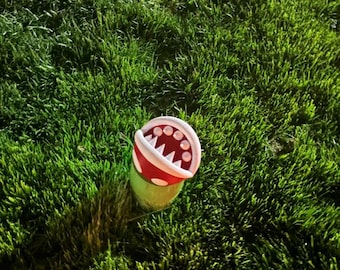Piranha Plant PVC Pipe Topper Nintendo Super Mario Brothers Inspired Yard Decoration
