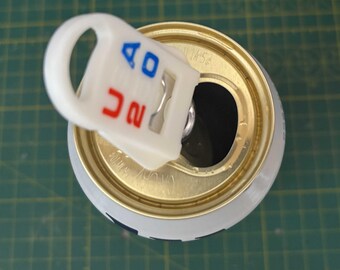 Set of 12 Beer & Soda Can Opener Lid Cover Keychain - Easy Pull Tab Opener - Drink Protector