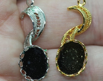 Pendant for 10x12 mm Stone - Package of 6 - Available in Silver or Gold Plate