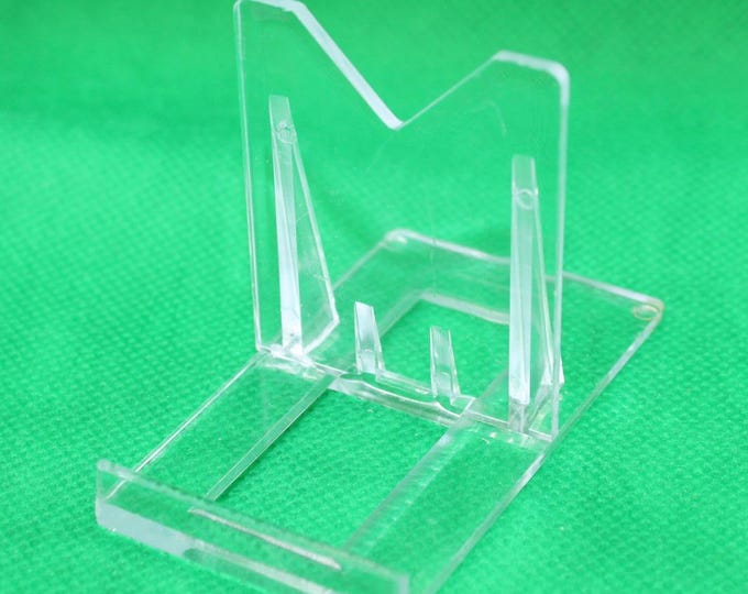 Small Two Part Lucite Easel Stands
