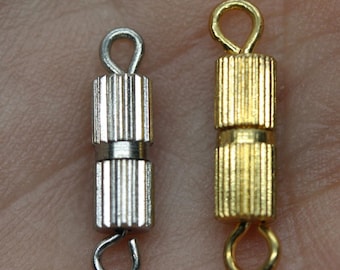 Barrel Clasp, 14mm, Package of 36