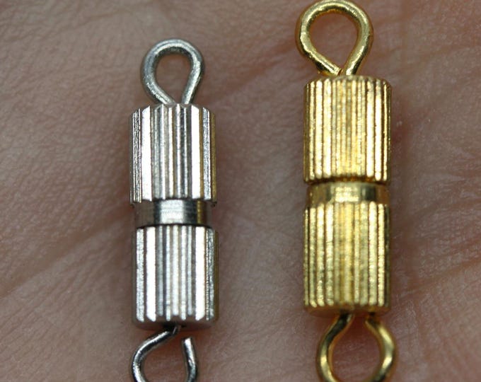 Barrel Clasp, 14mm, Package of 36