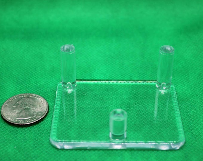 Size 2 - Lucite Three Peg Geode Stands