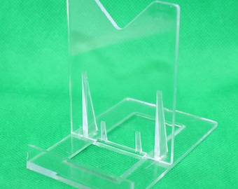 Large Two Part Lucite Easel Stands