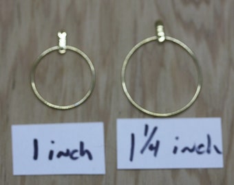 Wire Loops Hamilton Gold Plated (Pkg of 12) - Available in 2 sizes