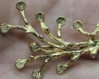Branch design Brooch with (10) 5mm diameter pads for Gem Stones - Pack of 3
