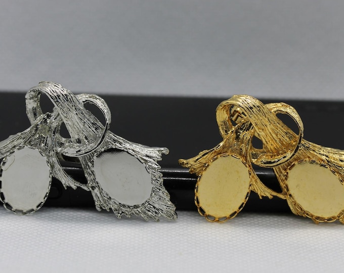 Knotted Brooch - Available in Gold or Silver Plated - Package of 3