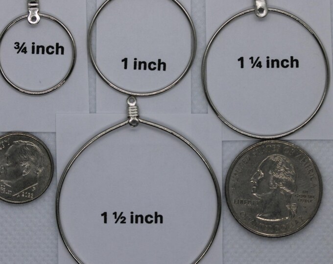 Wire Loops Nickle Plated (Pkg of 12) - Available in 4 sizes